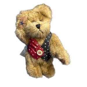 Boyd’s Patriotic I.B. Bearyproud Poseable Saluting Collectible Bear Home Decor